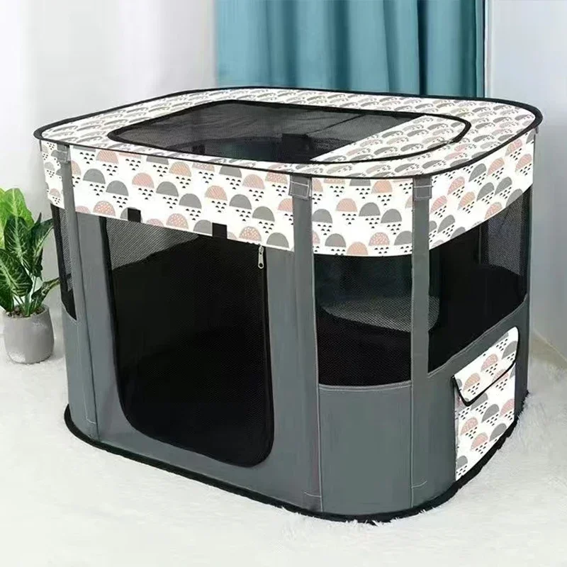 Tunelowy domek z połączonymi pokojami dla kota składany Zielony jabłko