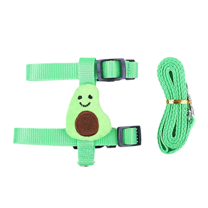 Walking Bunny Guinea Pig Harness for Small Animals Cute Pet Rabbit Har Avocado