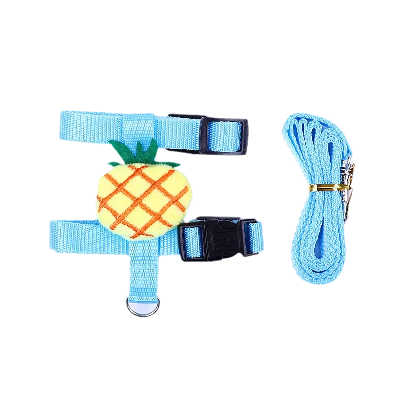 Walking Bunny Guinea Pig Harness for Small Animals Cute Pet Rabbit Har Pineapple