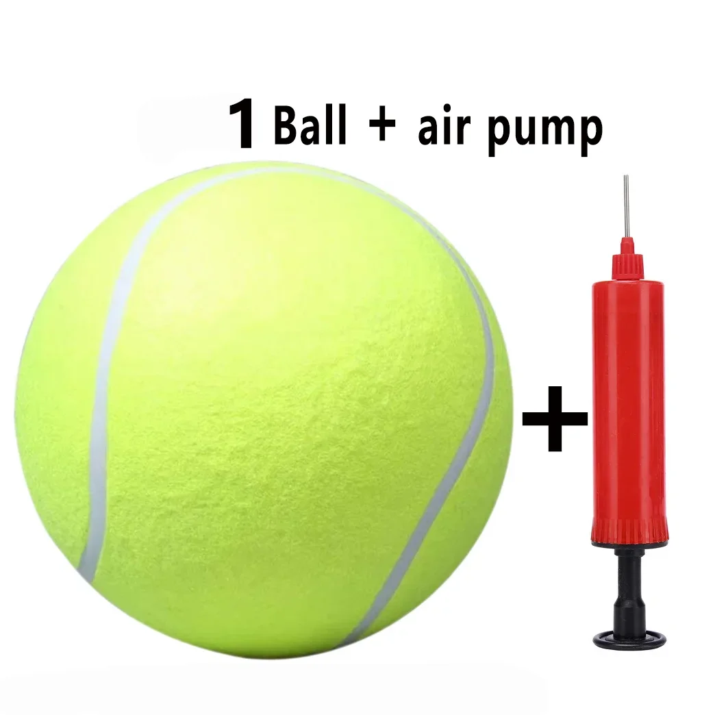 Wielka piłka tenisowa dla psa z pompką 1 ball and air pump