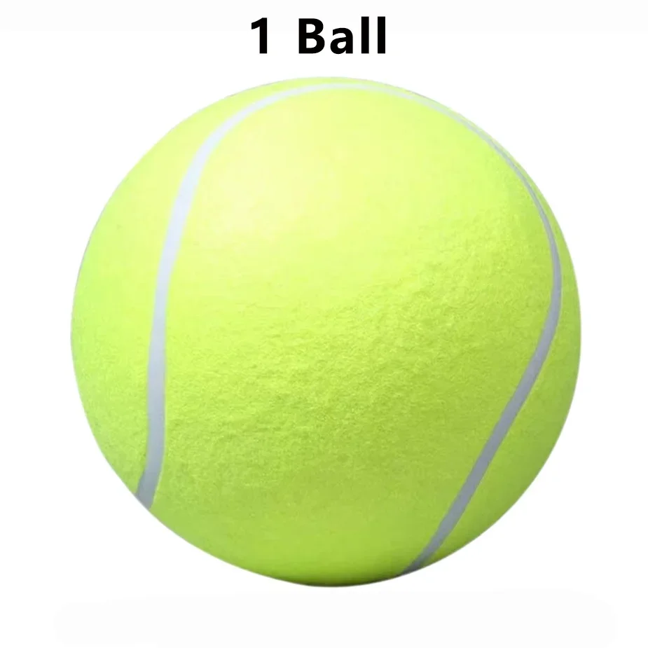 Wielka piłka tenisowa dla psa z pompką 1 ball