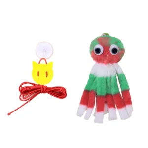 Wisząca ośmiornica dla kota z dźwiękiem Christmas