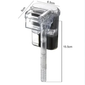 Wiszący filtr akwariowy USB 2,5W 250 l/h do zbiornika do 30 cm Biały