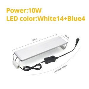 Wodoodporna listwa LED do akwarium z klipsem 18-48 cm 18cm