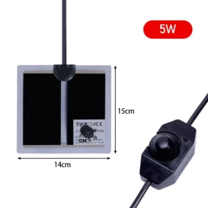 Wodoodporna mata grzewcza dla gadów 5-35W z regulatorem temperatury Ciemny brąz