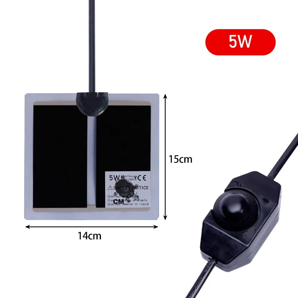 Wodoodporna mata grzewcza dla gadów 5-35W z regulatorem temperatury Ciemny brąz