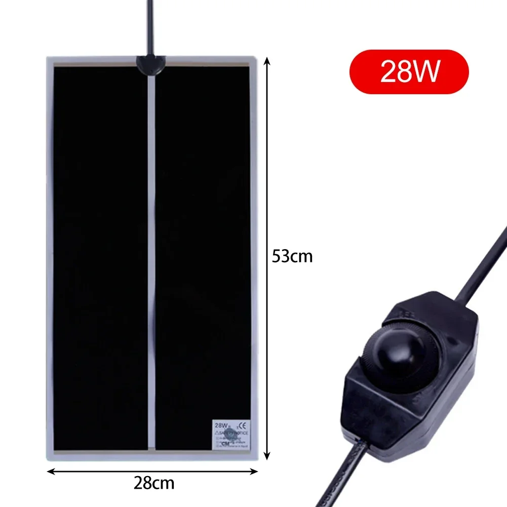 Wodoodporna mata grzewcza dla gadów 5-35W z regulatorem temperatury Jasnozielony