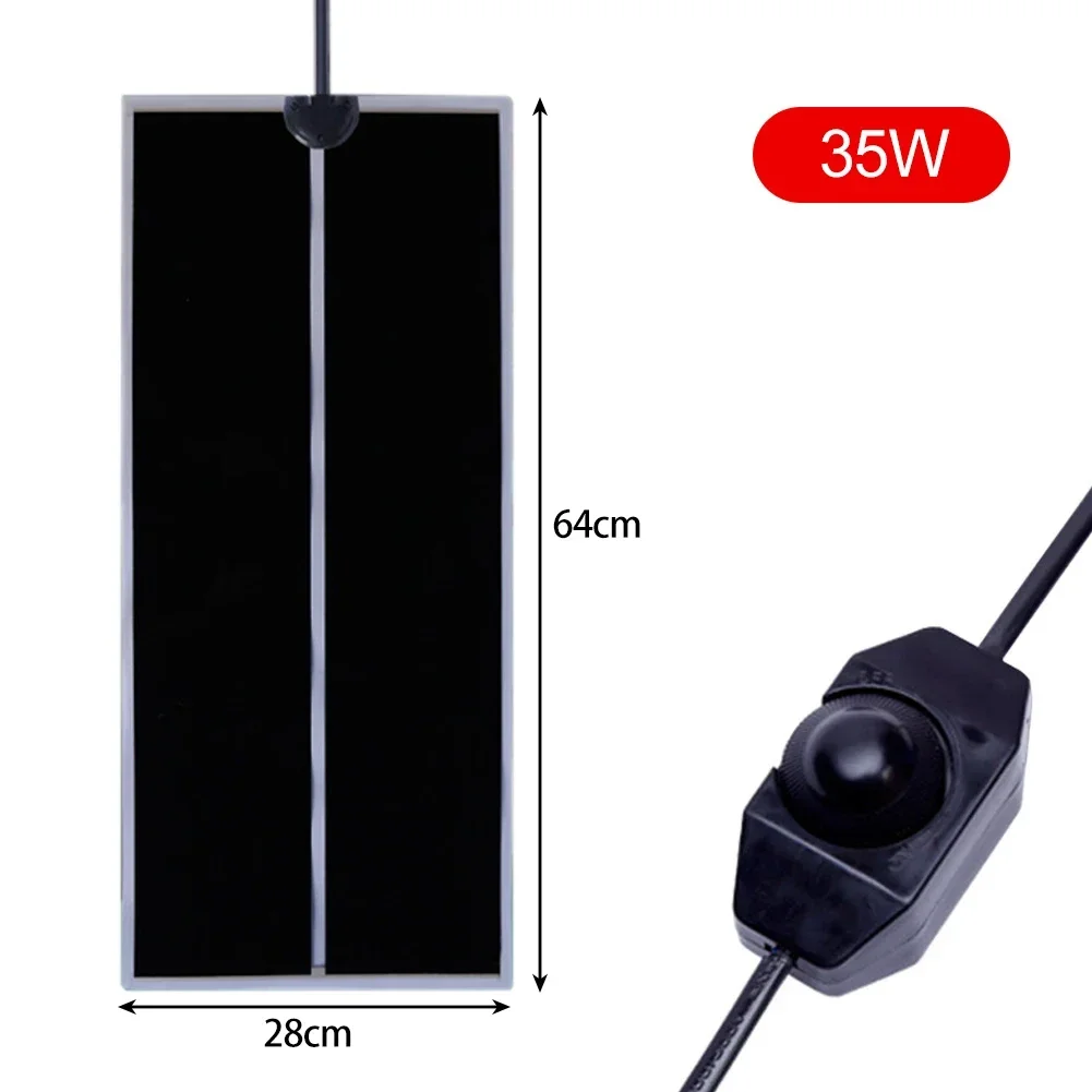 Wodoodporna mata grzewcza dla gadów 5-35W z regulatorem temperatury Jasnożółty