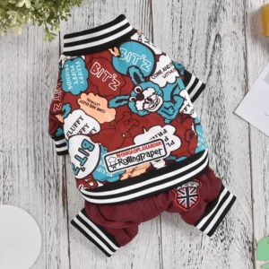 Wodoodporna puchowa parka kombinezon dla psa S–XXXL designer na zimę Czarny