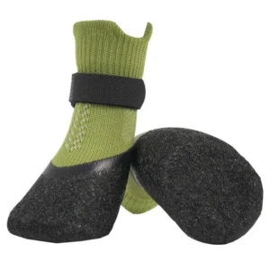 Wodoodporne buty dla psa - komplet 4 ochraniaczy na łapy Zielony