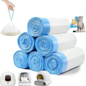 Worki do kuwety automatycznej MeoWant Catlink Tonepie 90 sztuk Jasnozielony