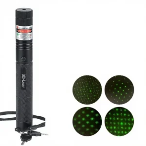 Wskaźnik laserowy 2w1 z latarką LED — zabawka i latarka dla kota Czarny