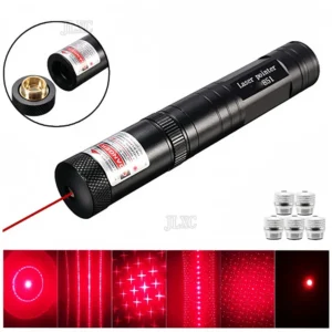 Wskaźnik laserowy dla kota czerwony i zielony – zestaw z nasadkami bez baterii Brązowy