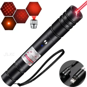 Wskaźnik laserowy dla kota z wymiennymi wzorami – zielony i czerwony laser Czarny