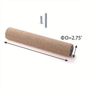 Wymienny słupek sizalowy do drapaka dla kota DIY – zestaw akcesoriów Biały