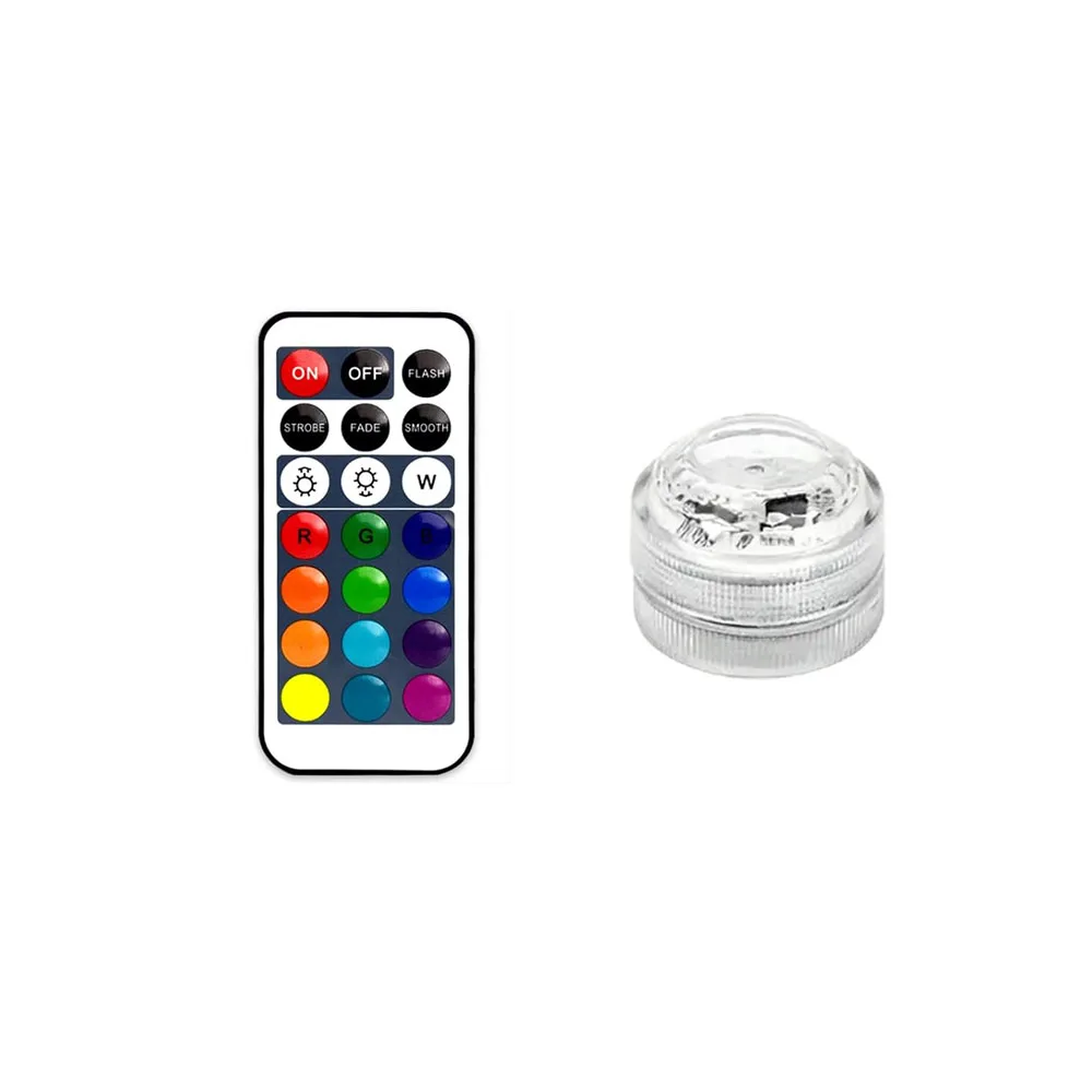 Zatapialne diody LED do akwarium z pilotem, podwodne światełka 1 light 1 control