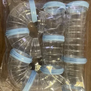 Zestaw akcesoriów do klatki chomika – zewnętrzne rurki i tunele DIY Khaki