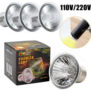 Zestaw 3 żarówek UVA UVB 3.0 do terrarium dla gadów i żółwi Wielo