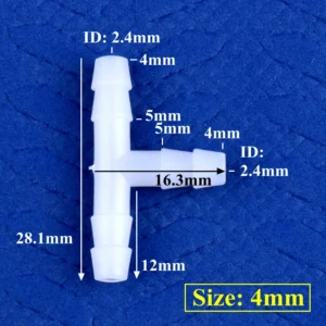 Złączki T do węża pompy powietrza w akwarium — PE 4–13 mm Brązowy